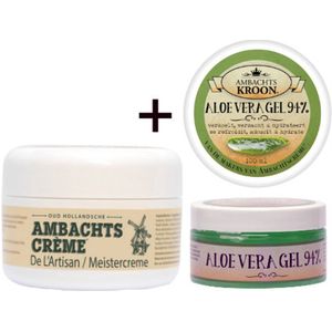 VOORDEELPACK, Ambachtscreme 200ml en Aloë Vera 100ml,aftersun