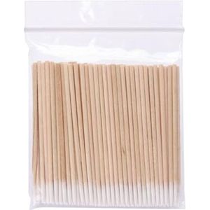 Pack van 300 Katoenen Swabs en Micro Applicator Borstels voor Make-up, Wimpers en Reiniging