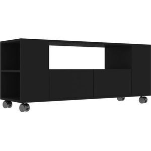 Maison Exclusive - Tv-meubel 120x35x48 cm bewerkt hout zwart