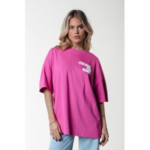 Colourful Rebel Logo Wave Puff Oversized Tee - M