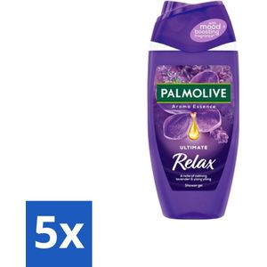 5 x Palmolive Douchegel Aroma Essence Ultimate Relax 250 ml - Wellness - Reiniging - Natuurlijke Oliën - Gevoelige Huid