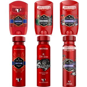Old Spice Ultimate Geurenpakket – 3 Iconische Geuren in Deo & Stick Combo