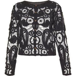 usha - FESTIVAL - Gebreid Vest - Zwart