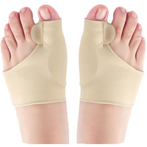 LATRAT 1 paar Hallux Valgu Concealer Grote Straightener Teen Beschermende Mantels voor Pijnverlichting Hallux Valgu (Beige, S)