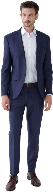 Steffen Klein - Slim Fit - Heren Pak - Marineblauw