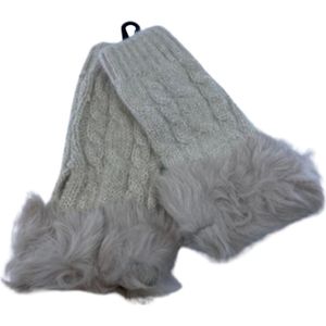 Winter Handschoenen - Dames - Verwarmde - Beige stijl volledige bescherming