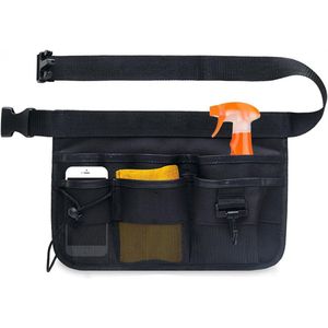 Candala Tuingereedschap riemtassen, draagbare gereedschapstas, Oxford waterdichte professionele gereedschapstas, verstelbare gereedschapstas met riem, voor thuis, tuin, camper, reiniging (zwart)