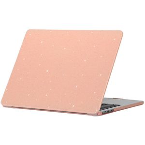 Transparante Glitter Laptop Cover - 13.6 inch A2681 - Antislip & ventilerend - Afneembare harde case - Voor studenten & werk - Roze - 13.6 inch - 1 stuks