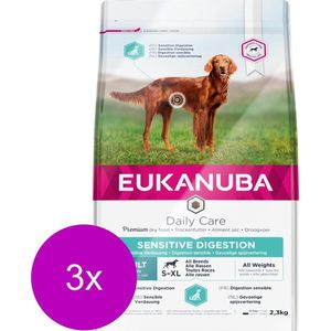 Eukanuba Daily Care Adult Sensitive Digestion - Hondenvoer - 3 x 2.3 kg