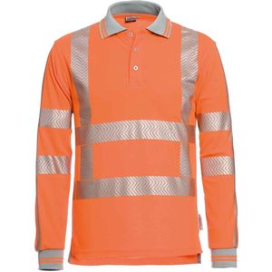 Santino Hivis poloshirt Vancouver - fluor oranje - maat M