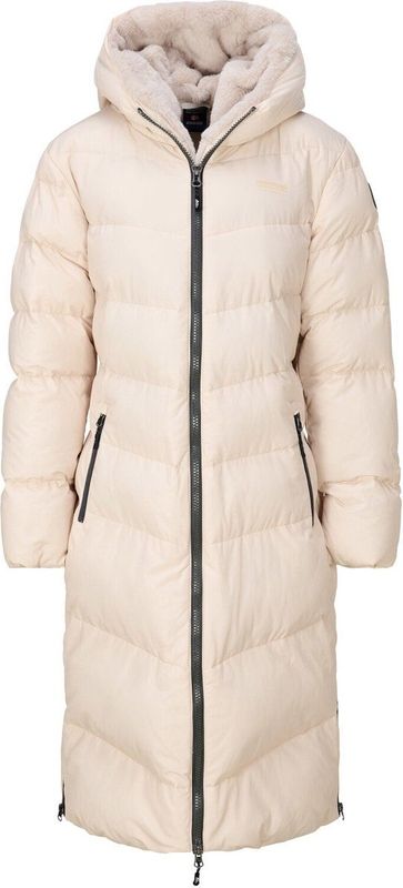 Nordberg Lange Puffer Winterjas Hilary - Dames - Bruin - Maat XL
