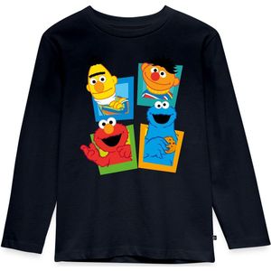 Sesamstraatnaambord Ernie en Bert Premium T-Shirt Kinderen Met Lange Mouwen