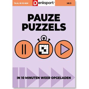 Denksport Puzzelboek Pauzepuzzels Taal, editie 5