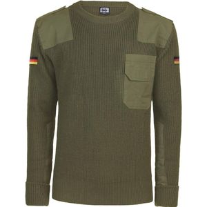 Winter Army Pullover met Vlaggen - Robuuste Werktrui voor Koude Dagen