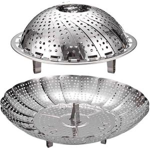 Opvouwbare groentestomer met stoominzet - handig voor groenten kookpannen - kooktoepassingen .