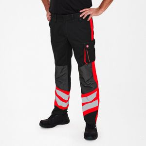 Engel Cargo werkbroek 2870-217 - Black / Hi-vis Red - 102