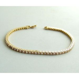Christian - Armband - Goud - 14 Karaat - Zirkonia - 19 cm