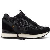 Highgate - Sleehak Schoenen - Zwart - Leer en Netstof