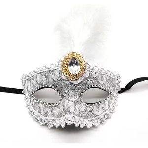 Maskerade masker half gezicht maskerade masker masker veren masker, stijl 1