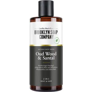 Brooklyn Soap Company - Body Wash Oud Hout & Sandelhout | 1x 300ml - Een moderne interpretatie van mannelijke sensualiteit