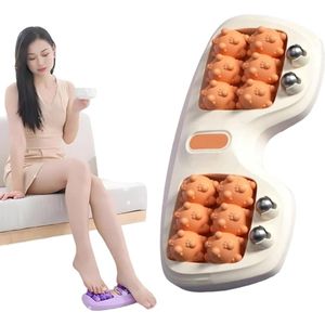 Cat's Paw Voetmassager - 1stuk - Dubbele Voetmassageroller - Voetmeridiaan - Draagbaar -Magnetische roller - Verlicht pijn aan plantaire fasciitis en verbetert de bloedsomloop - Ontspant de hielen - Voetmassager - 29 x 15 x 5 cm - Oranje kleur