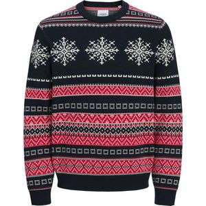 Jack & Jones - JJXMAS NOEL KNIT CREW NECK - Gebreide Trui - Sky Captain