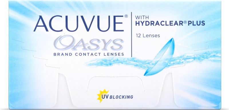 -10.50 - ACUVUE® OASYS with HYDRACLEAR® PLUS - 12 pack - Weeklenzen - BC 8.80 - Contactlenzen