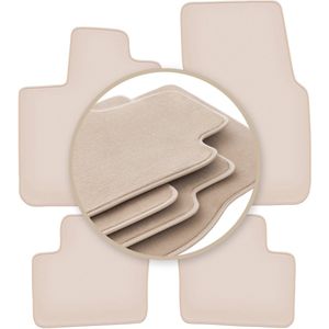 PREMIUM beige vloermatten voor: Smart ForFour II hatchback 2014-