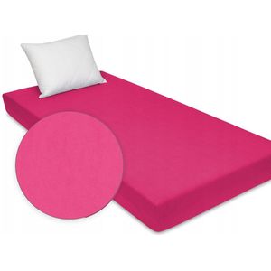 Jersey laken met elastiek 60x120 cm - Roze