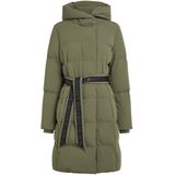 Beaumont - Judith - Dames Premium Dons Coat - Groen/Khaki