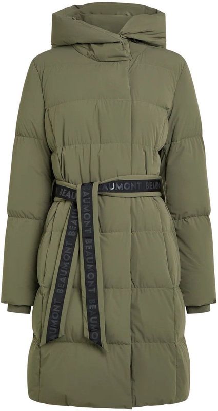 Beaumont - Judith - Dames Premium Dons Coat - Groen/Khaki