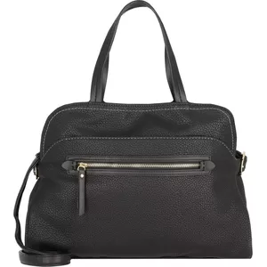 Dames Shopper - Zwart Gevlochten Leer met Rits