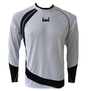 KWD Shirt Nuevo lange mouw - Wit/zwart - Maat M