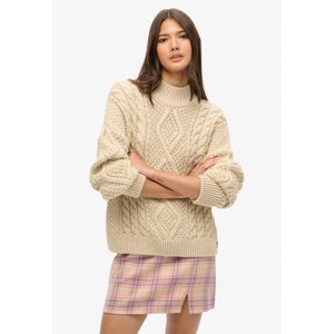 Superdry - W7210321A - Geruite Minirok - Roze - Casual - Polyester