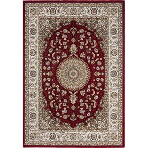 Laagpolig Perzisch motief Vloerkleed Rood-160 x 230 cm