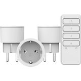 KlikAanKlikUit - APC3-2300RN - Startset - Wit - 3 Schakelaars met Afstandsbediening