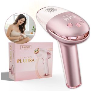 ElegantSkin IPL Ultra - Draadloos Laser Ontharingsapparaat - Voor Mannen en Vrouwen - 9 Verschillende Standen - IPL Ontharingsapparaten - Ontharen voor Thuis - Opzetstukken - Ice-coolfunctie - Beschermbril - Langdurig Haarvrij - Laser ontharing