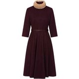 Swing jurk - Banned Retro - Rood/Bordeauxrood