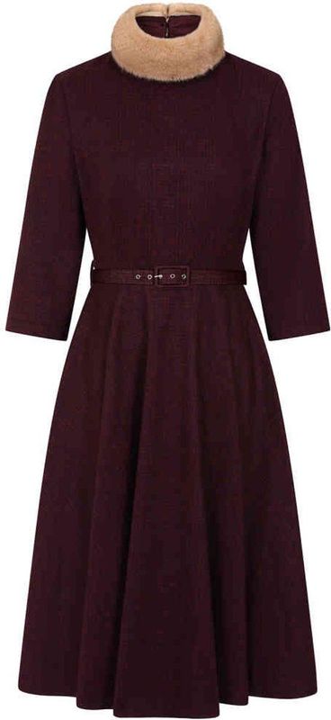 Swing jurk - Banned Retro - Rood/Bordeauxrood