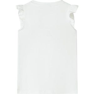 Kindershirt Ecru - Maat 92 - Met Papegaaienprint