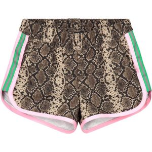 Quapi zwemshort Alody bruine snake print voor meisjes - maat 110/116