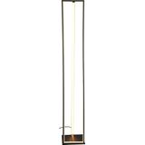 LED Vloerlamp - Trion Ediyon - 26W - Aanpasbare Kleur - Rechthoek - Mat Zwart - Aluminium