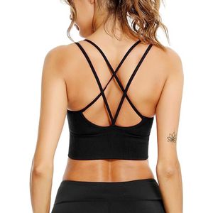 AMB00319 Dames Sportbeha – Comfortabele En Stevige Sport BH Zonder Beugel – Ademend En Elastisch Voor Fitness, Yoga & Hardlopen