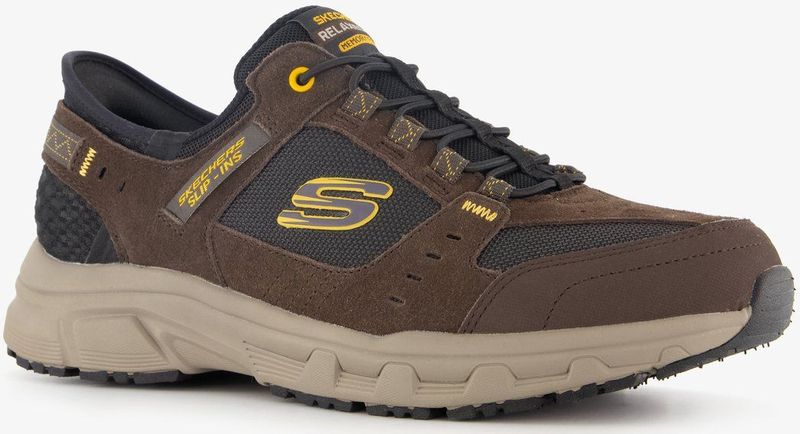Skechers - Slip-ins - Wandelschoenen - Bruin - Memory Foam - Extra Comfort