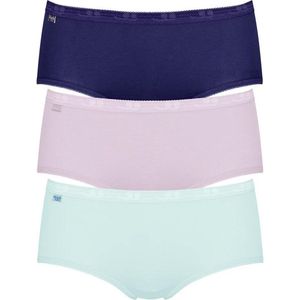 Sloggi - Basic - MAXI - Dames Slip - (6-pack) - 3 kleuren - Maat 44 - Katoen 95%