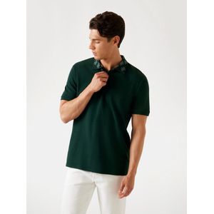 Guess - M5YP34KCJV1 - Poloshirt - Groen - Katoen - Korte Mouwen