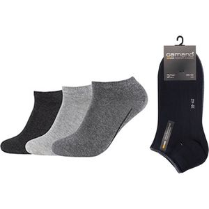 Camano Ca-soft Sneaker Sokken en Enkelsokken Unisex 3 PACK 39/42 Antracite Mix Naadloos en zonder knellende elastiek