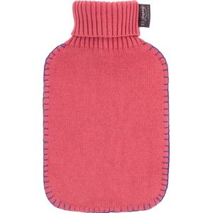 Fashy warm water kruik - Met roze rib hoes