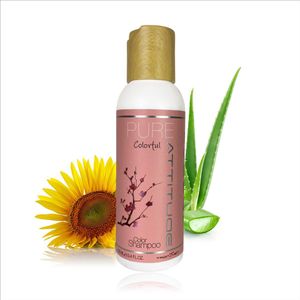 Trontveit - PURE Colorful ATTITUDE Shampoo 100 ml - Sulfaatvrije Kleurbescherming, Natuurlijke Ingrediënten, Panthenol & Aloe Vera, Vegan & Cruelty Free