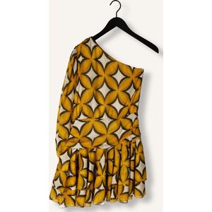 Amaya Amsterdam Cherry Dress Dames - Jurk - Geel - Maat XS